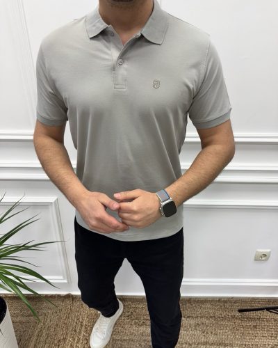 Футболка чоловіча поло з вишивкою Норма (лакоста)